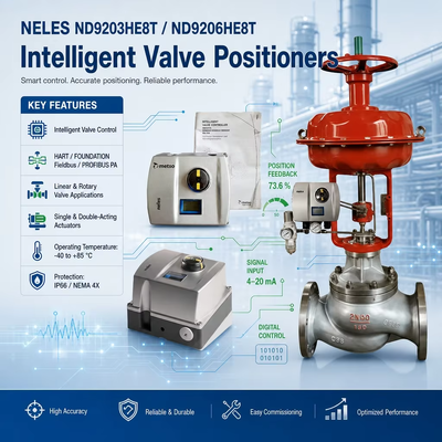 Valmet Neles ND9203HE8T ND9206HE8T HART 4-20mA HART Интеллектуальный цифровой контроллер клапана Ротационный линейный позиционировщик клапана