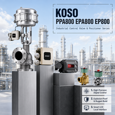 KOSO PPA800 EPA800 EP800 Электропневматический позиционер клапана Smart Feedback 4-20мА Линейный контроль потока OEM