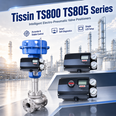Интеллектуальный позиционер клапана Tissin TS800 TS805 Series с управлением HART для промышленной автоматизации
