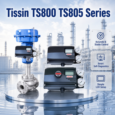 Tissin TS800 TS805 HART Цифровой позиционирующий клапан 4 20mA Пневматический регулятор потока