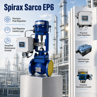 Spirax Sarco EP6 клапанный позиционировщик 4 20mA Линейный вращающийся исполнитель управления потоком