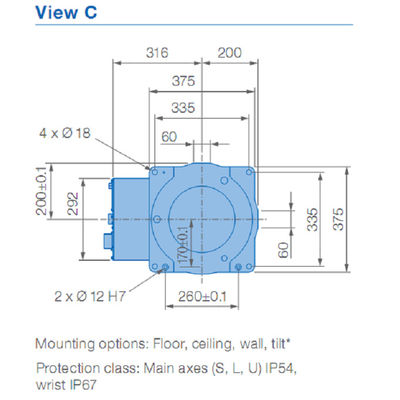 2.0KVA подготовляют сваривать 2010mm рука робота Yaskawa 6 осей