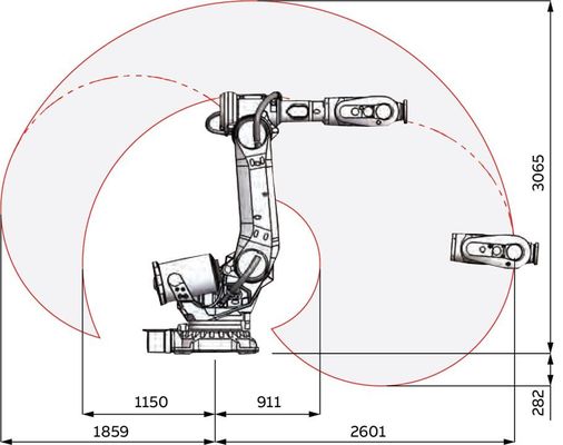 Рука оси полезной нагрузки 200kg 6 ABB IRB 6700 робототехническая сваривая