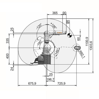 Рука робота Kuka автоматизации чистой комнаты R700-2 KR 6