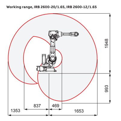 ABB IRB 2600 рука промышленного робота 6 осей как робот автоматной сварки