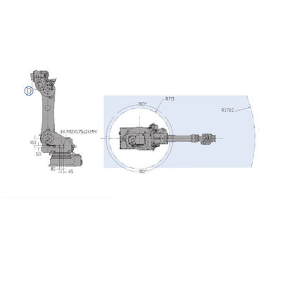 Регуляция робота MOTOMAN GP180 с роботом полезной нагрузки 180KG промышленным для машины брошенной плашкой