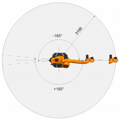 Робот достигаемости 3195mm полезной нагрузки 120kg оси PA R3200 5 KR 120 Palletizing