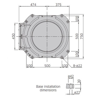 Полезная нагрузка 500kg CP500L достигает 3255mm робот 4 осей высокоскоростной Palletizing