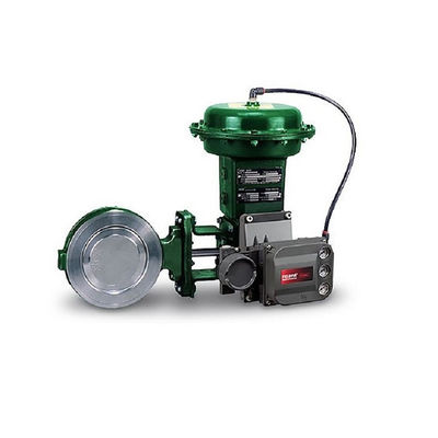 Fisher 3620J с позиционером роторных приводов Одно-действуя электропневматическим