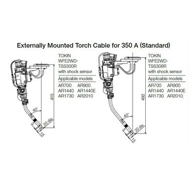 Робот 6 осей промышленный AR2010 с аппаратами для дуговой сварки RD350S для другого сварочного оборудования