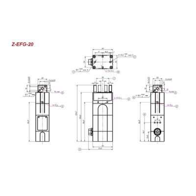 Электрический Gripper для автоматической веся руки оси Hitbot Z-EFG-20 6 робототехнической