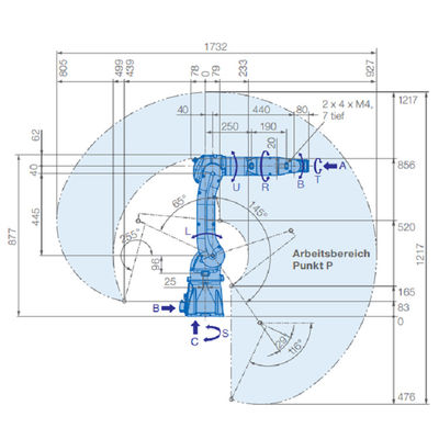 Робот подборщика оружий конкурентоспособной цены Yaskawa MOTOMAN GP7 промышленный