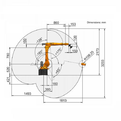 Робот Kuka промышленной робототехнической руки 6 осей промышленный с расклассифицированным роботом полезной нагрузки 20Kg промышленным
