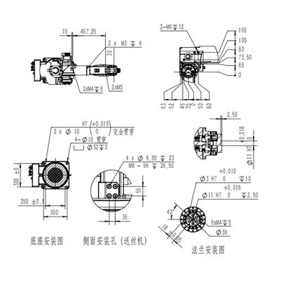Робот заварки MIG сварочного аппарата робота заварки TKB1400-6KG-1412mm робототехнического