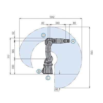 palletizer промышленного робота yaskawa MOTOMAN-GP7 для робота рудоразборки склада с осью руки 6 робота