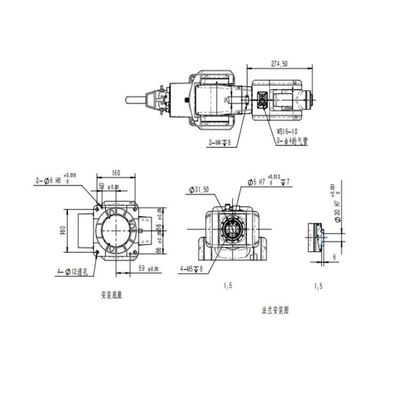 Ось руки 6 робота TRB050-3kg-616mm погрузо-разгрузочной работы робототехническая как всеобщий робот