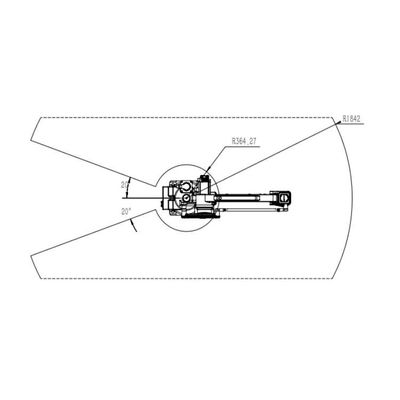 6 обнаружение точности руки TKB460-30kg-1840mm оси робототехническое как промышленные роботы