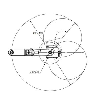 Клавиатура оси STW030-3KG-500/600mm руки 6 промышленного робота устанавливая робот Scara
