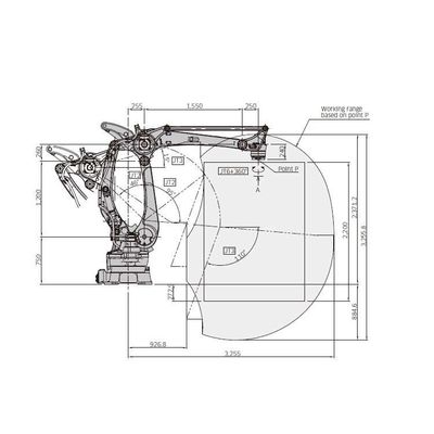 Ось CP500L руки 4 Cobot промышленная робототехническая для Palletizing как промышленный робот