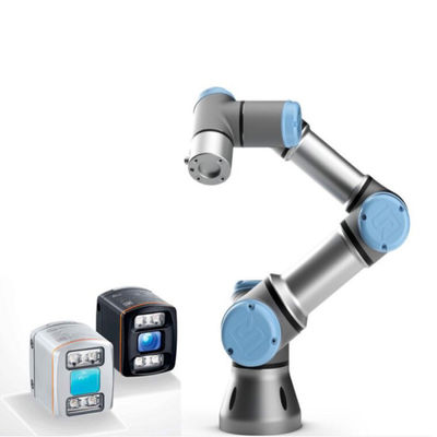 Ось выбора и места 6 руки промышленного робота Cobot UR3 с выбором Gripper и рукой робота машины места