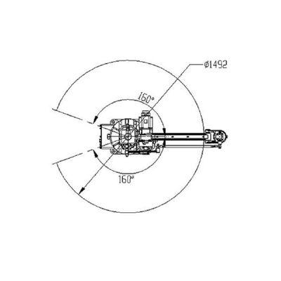 Промышленная робототехническая ось SF8-K1492 руки 4 Palletizing регулирующ промышленные роботы