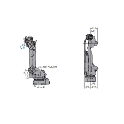 Робот собрания MOTOMAN-GP180 с рукой робота 6 осей с полезной нагрузкой Gripper для промышленного робота 180kg