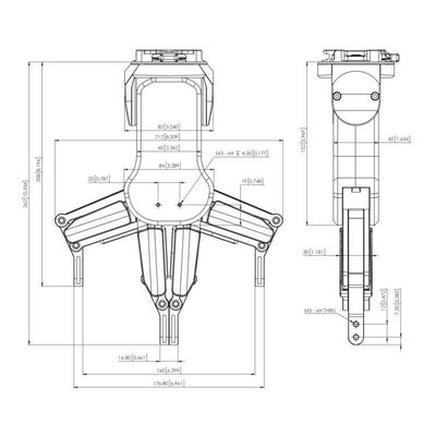 Сотрудническая робототехническая рука с гибким пальцем RG6 Gripper 2 как Gripper робота