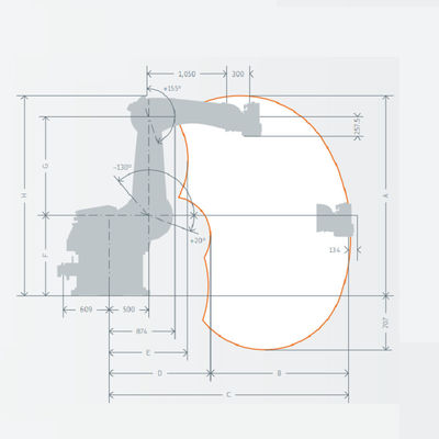 Ось руки 6 робота робота PA KR 470 Kuka Palletizing с рукой робота полезной нагрузки 470kg Palletizing
