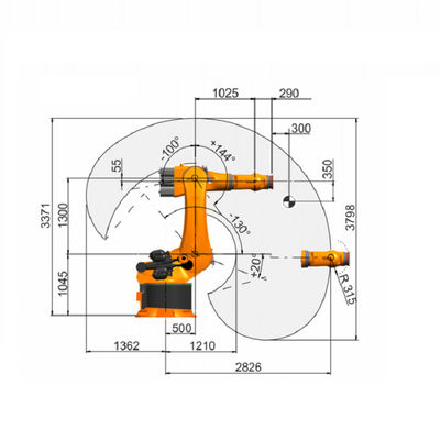 KR 360 R2830 робота оси промышленного робота 6 KUKA с расклассифицированной полезной нагрузкой сварочного аппарата 360 Kg