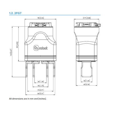 Параллельный Gripper 2FG7 с полезной нагрузкой 11KG используемой с робототехнической рукой Cobot для машины выбора и места