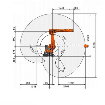 Умный робот Gripper KUKA робототехники паллетов PA R2100 KR 70 робота промышленный