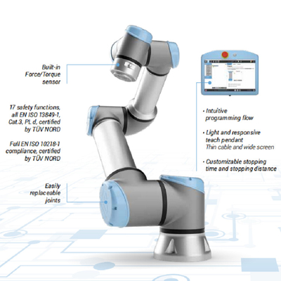 Рука Ur3 Cobot промышленная робототехническая с системой Cognex Gripper RG6 визуальной
