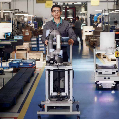 Рука Ur3 Cobot промышленная робототехническая с системой Cognex Gripper RG6 визуальной