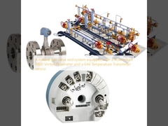 Система сдвига клапанов природного газа, оснащенная вихревым потокометром Rosemount 8800 и датчиком температурного передатчика 644.