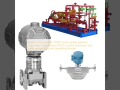 Преобразователь давления Emerson Rosemount 3152K ядерного класса, кориолисовый расходомер MicroMotion F025S и устройства для снижения и регулирования давления